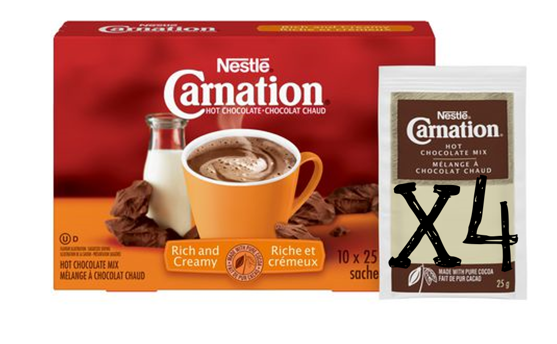 Carnation Hot Chocolate Rich and Creamy (10x25g)