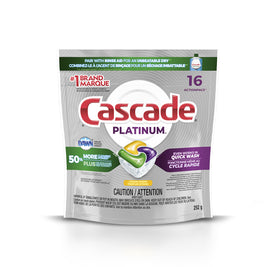 Cascade Dishwasher Detergent Lemon 16CT (252g)