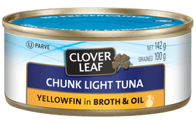 Clover Leaf YFC Light Tuna Broth & Oil (142g)