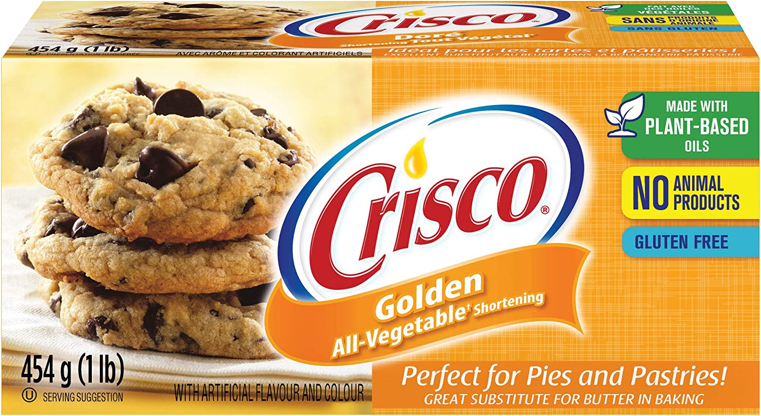 Crisco All Vegetable Shortening Golden (454g)