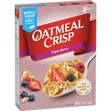 General Mills Oatmeal Crisp Triple Berry Cereal (399g)