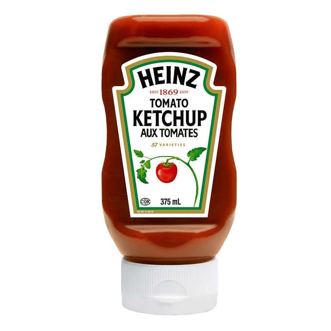 Ketchup Heinz à l'envers Petit format (375 ml)