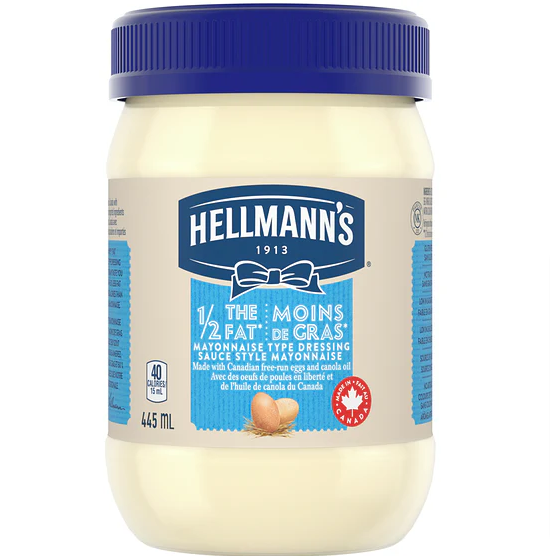 Hellmann's Mayo 1/2 The Fat (445ml)