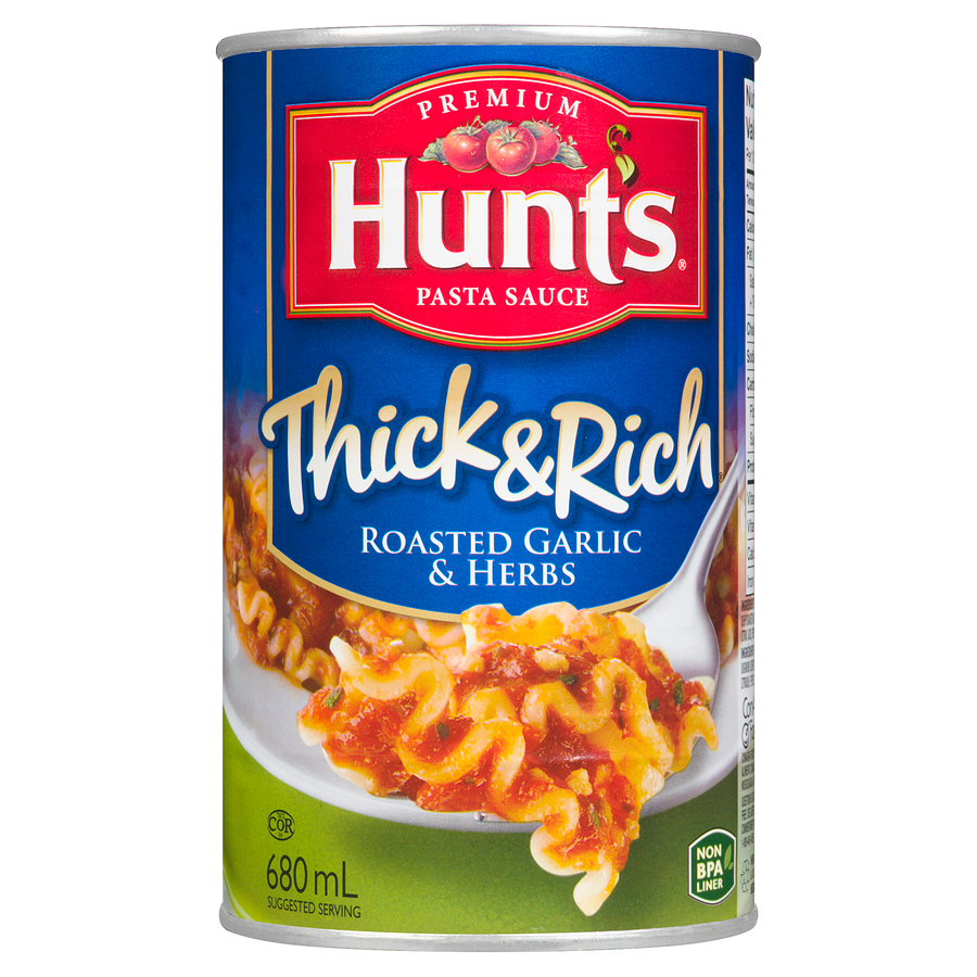 Hunt's Thick & Rich Roasted Garlic & Herbs (680ml)