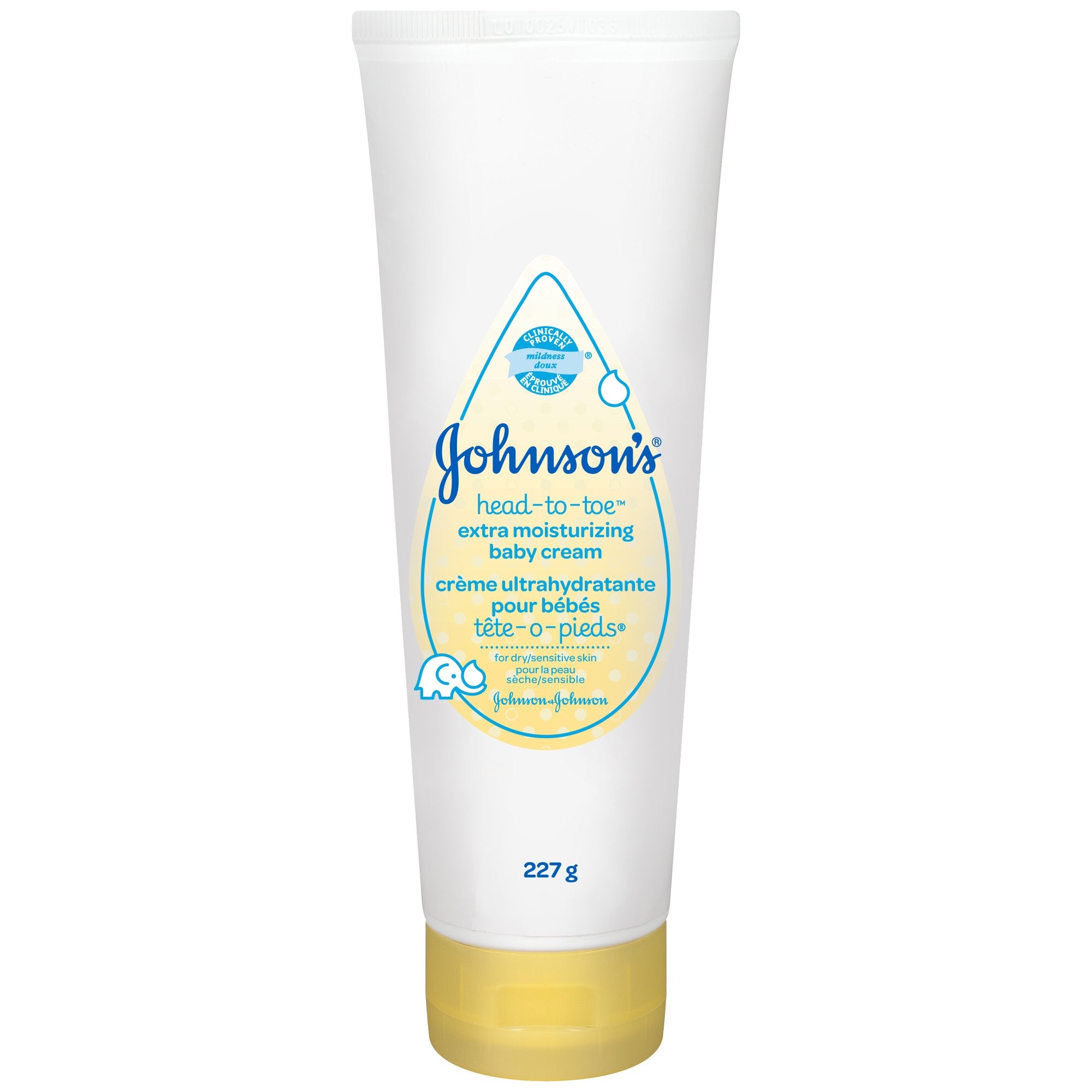 Johnson's Head to Toe Extra Moisture Baby Cream (227g)