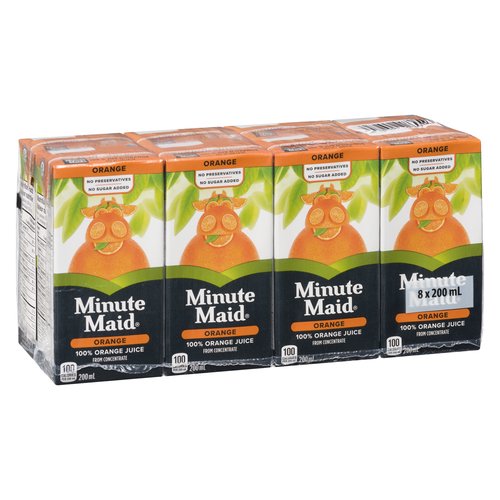 Minute Maid Orange Juice (8x200ml)