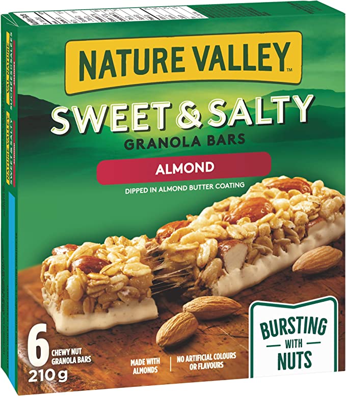 Amandes sucrées et salées Nature Valley 6ct (210g)