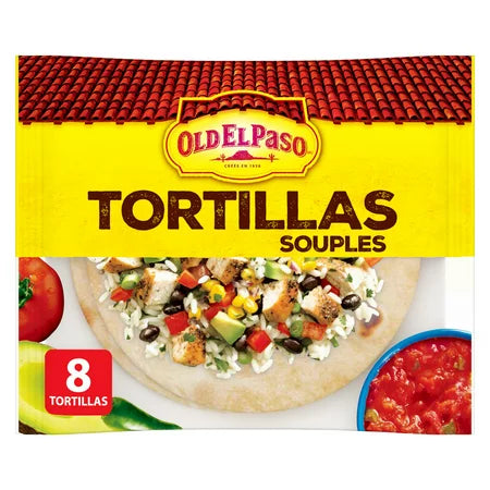 Old El Paso Soft Tortilla Souples Large 8Ct (334g)