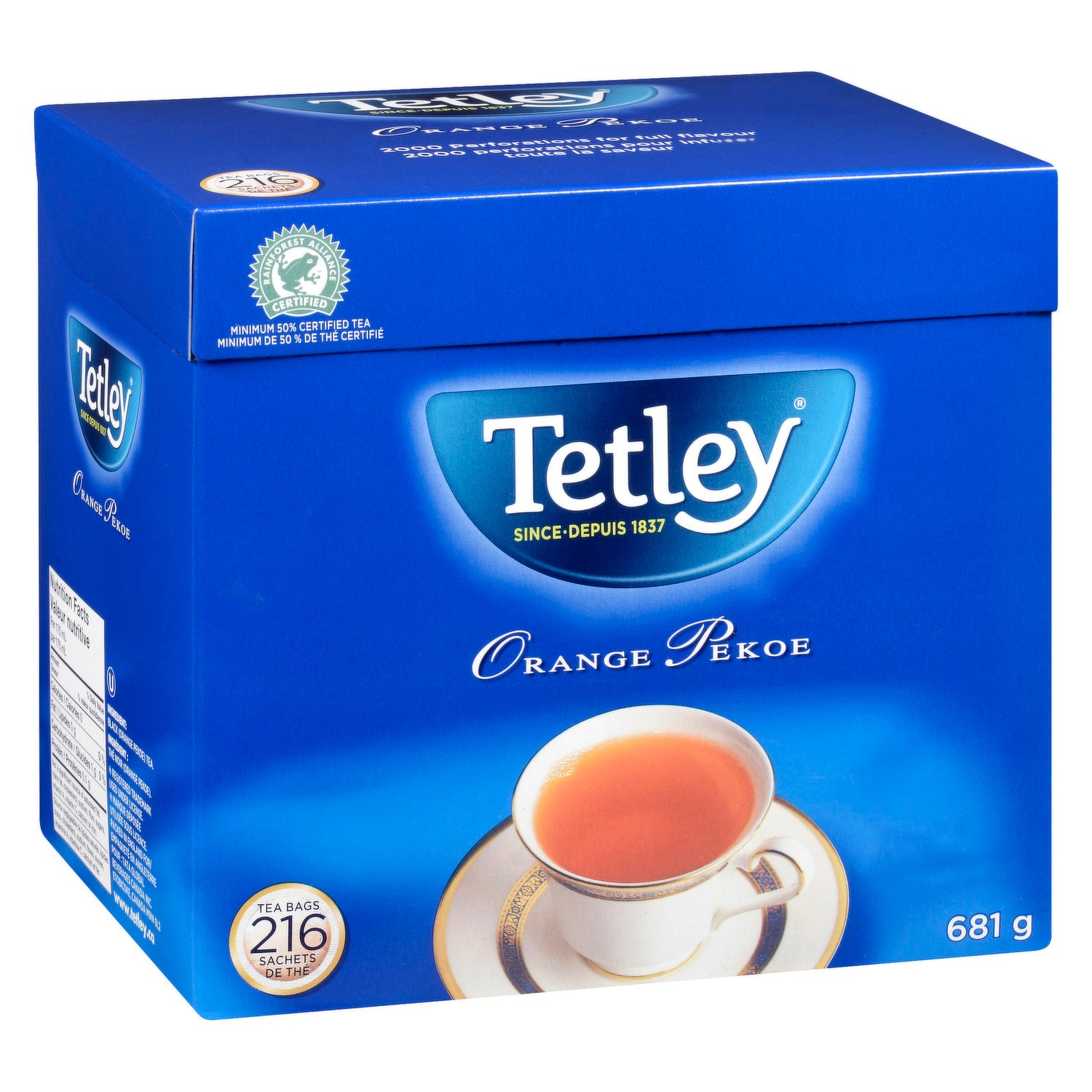 Thé Tetley Orange Pekoe 216's (681g)