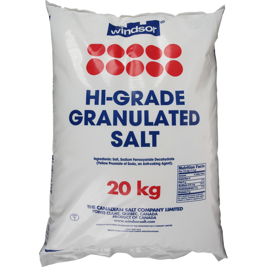 Windsor Hi-Grade Granulated Salt (20kg)